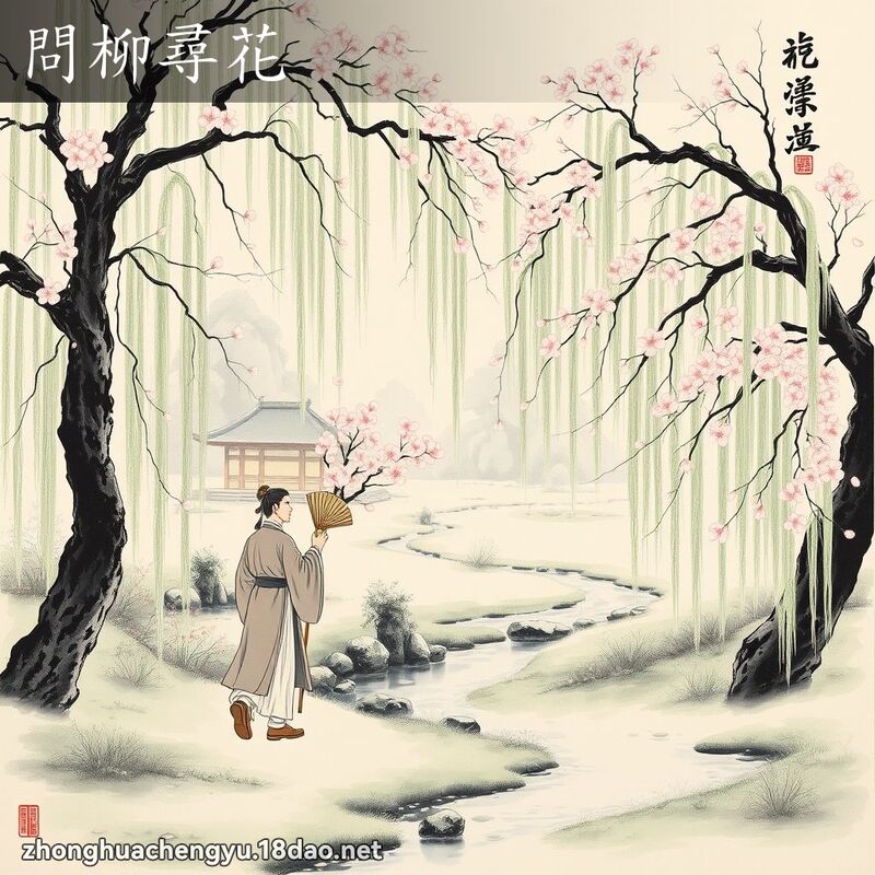 問柳尋花 配图