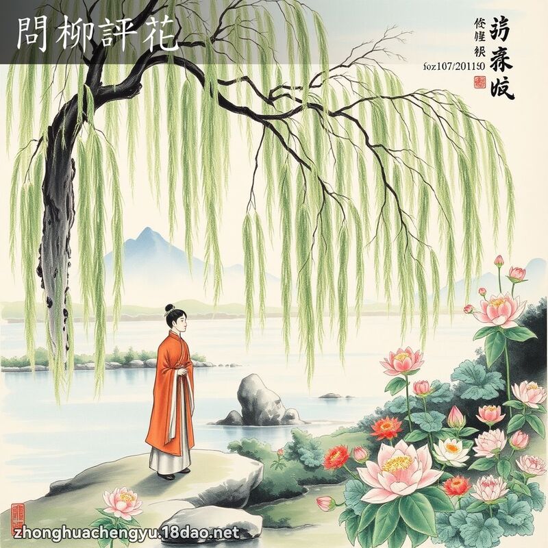 問柳評花 配图