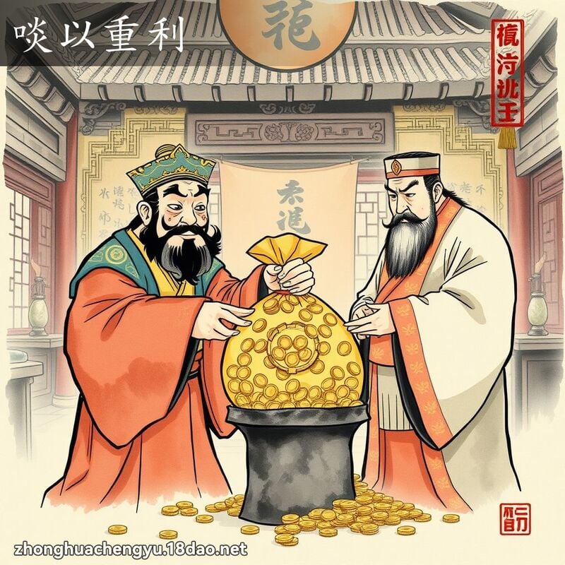 啖以重利 配图