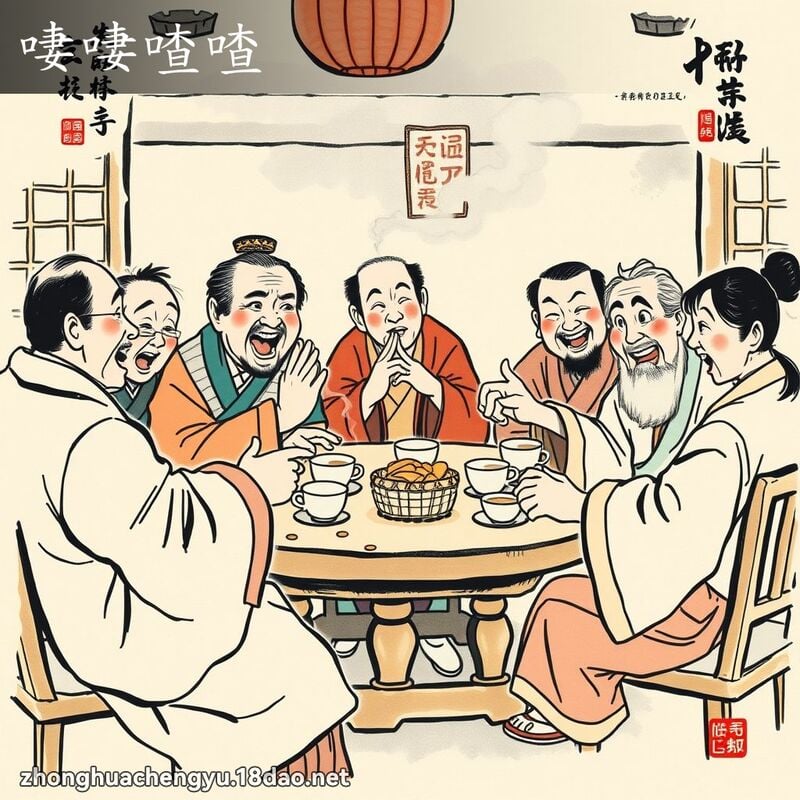 啛啛喳喳 配图