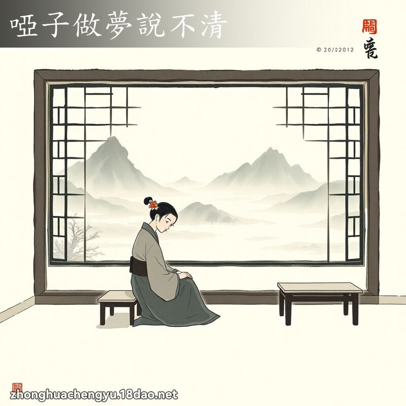 啞子做夢說不清 配图