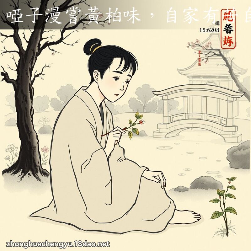 啞子漫嘗黃柏味,自家有苦自家知 配图