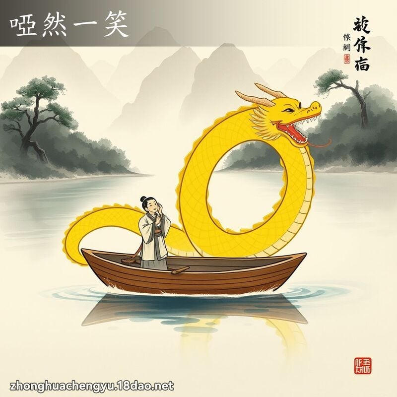 啞然一笑 配图