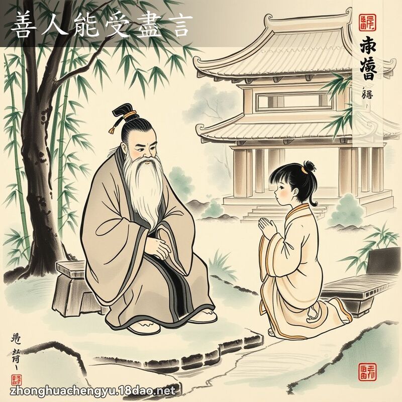 善人能受盡言 配图