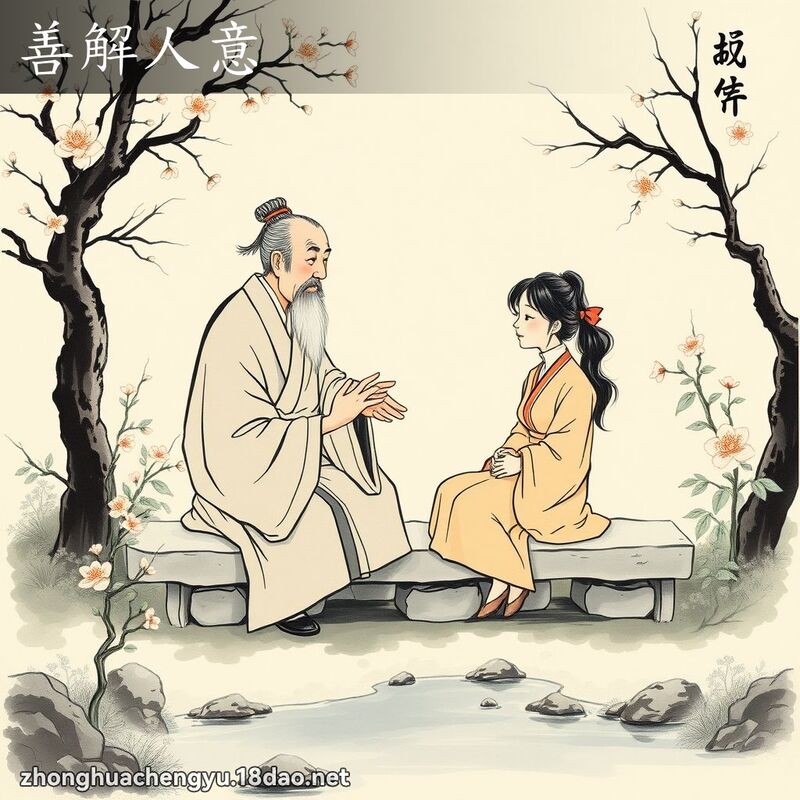 善解人意 配图