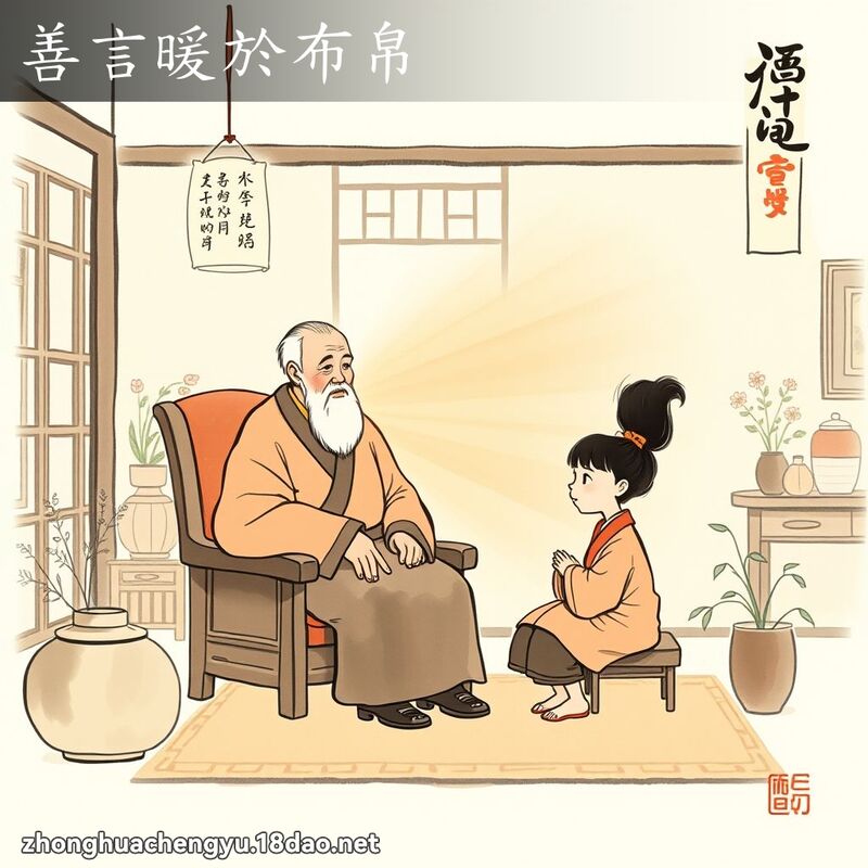 善言暖於布帛 配图