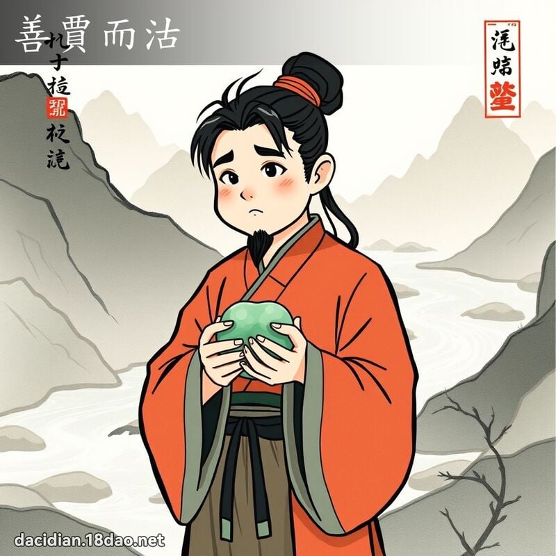 善賈而沽 - 中華成語配圖