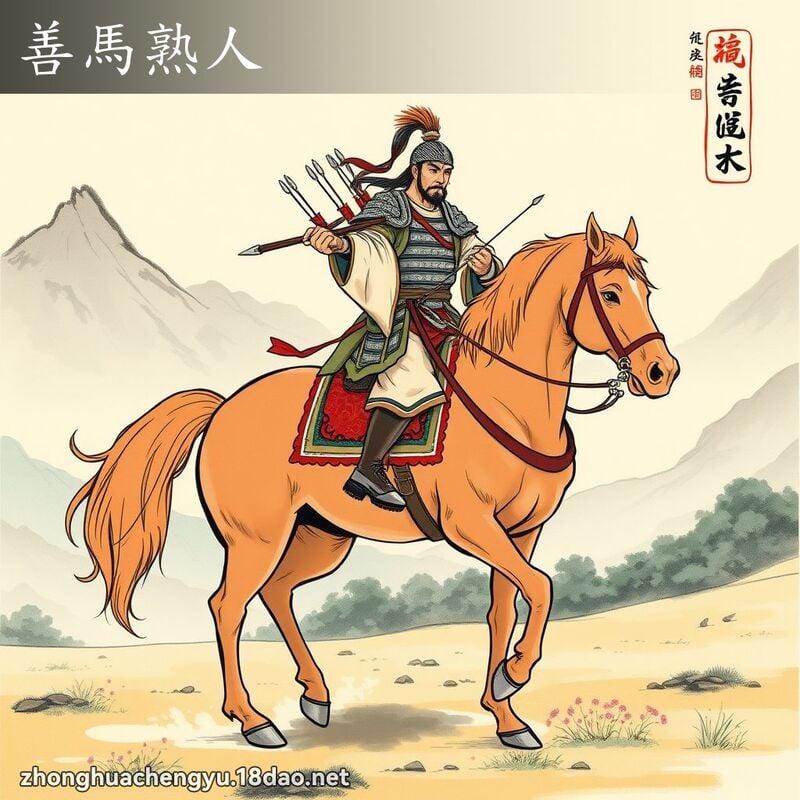 善馬熟人 配图