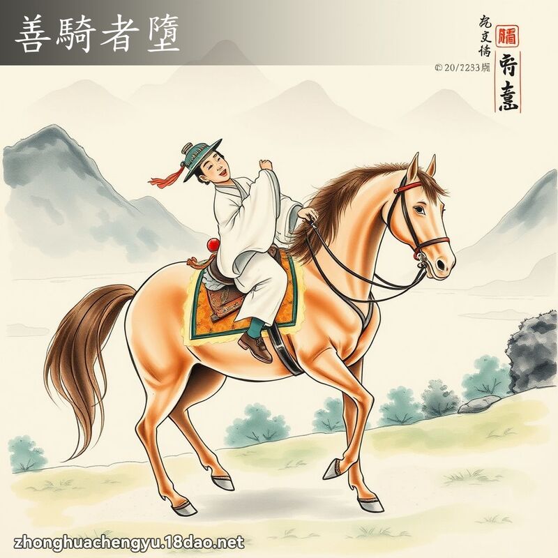 善騎者墮 配图