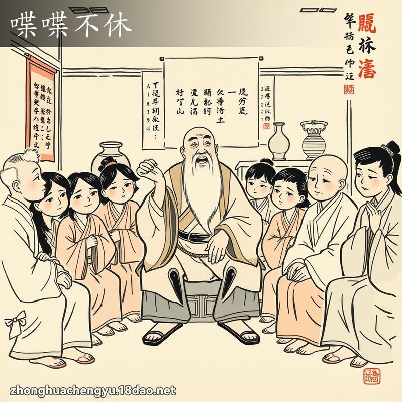 喋喋不休 配图