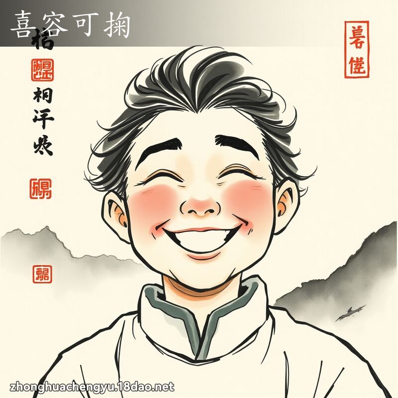 喜容可掬 配图