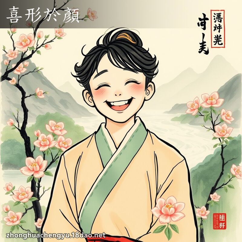 喜形於顏 配图