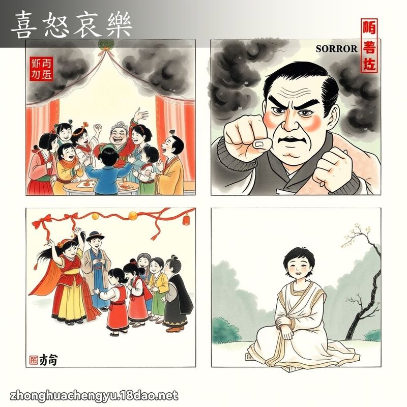 喜怒哀樂 配图