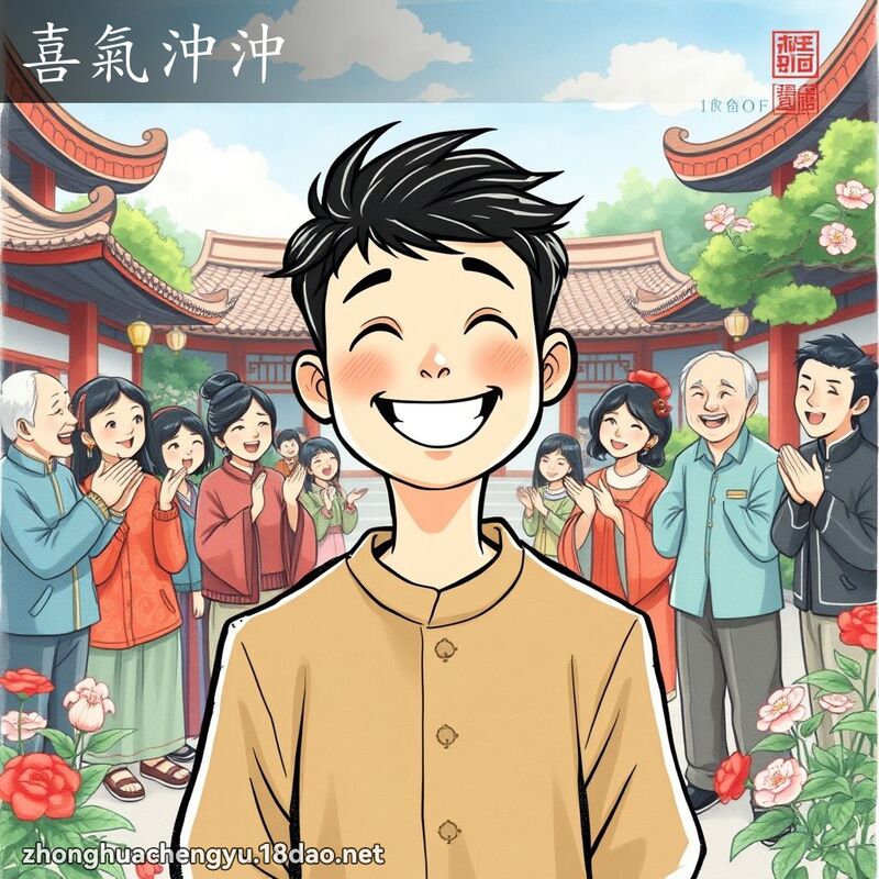 喜氣沖沖 配图