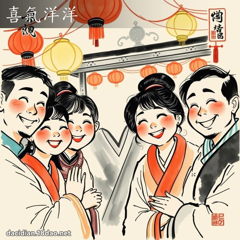 喜氣洋洋 - 中華成語配圖