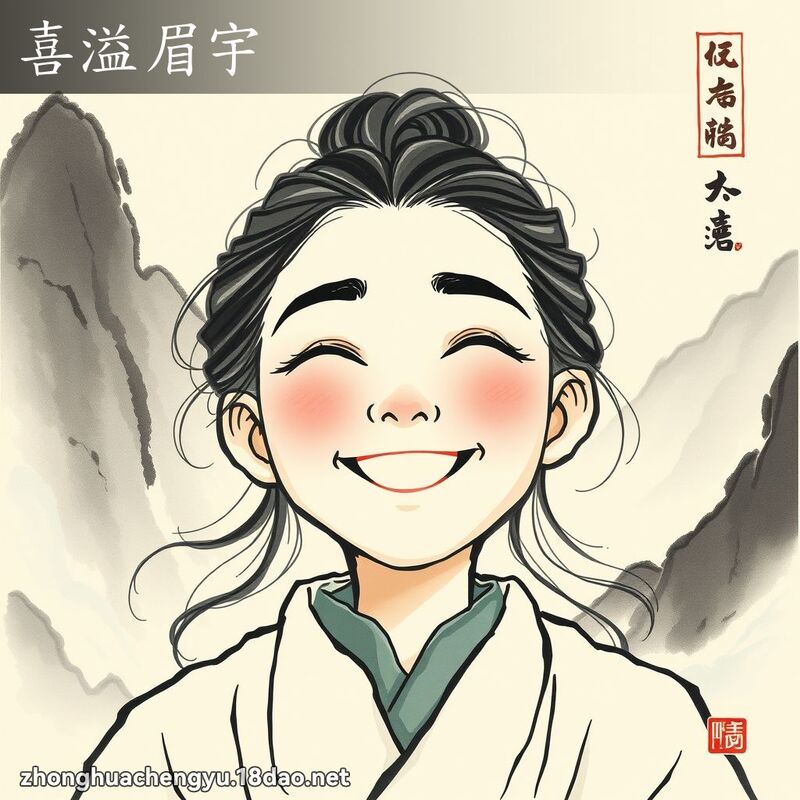 喜溢眉宇 配图