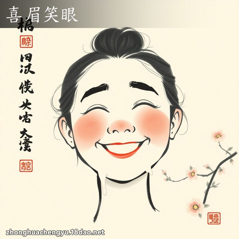 喜眉笑眼 配图