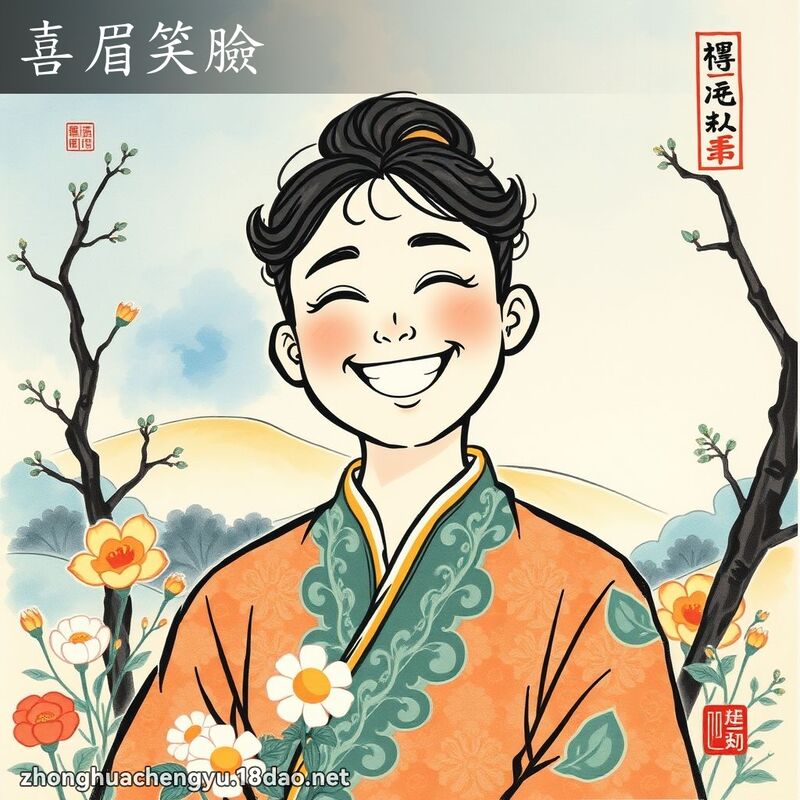 喜眉笑臉 配图