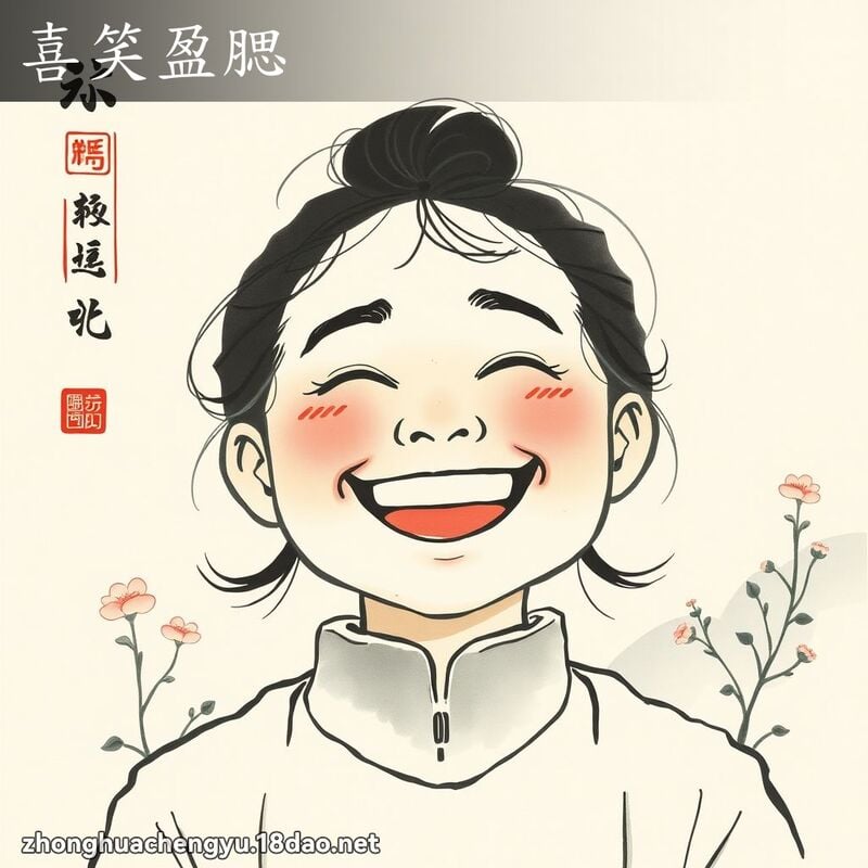 喜笑盈腮 配图