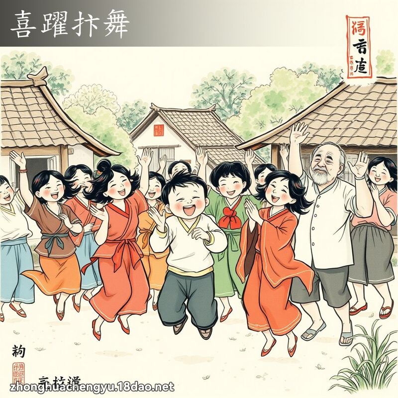 喜躍抃舞 配图
