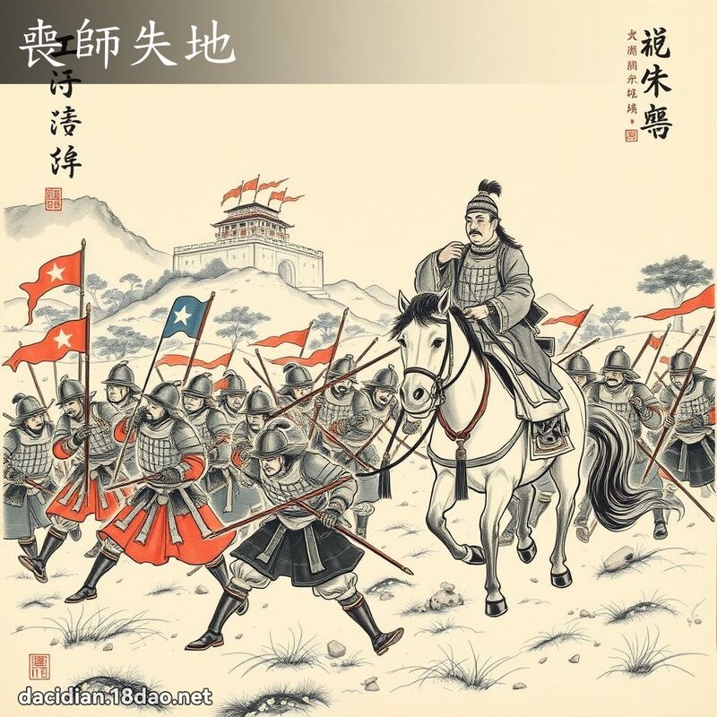 喪師失地 - 中華成語配圖