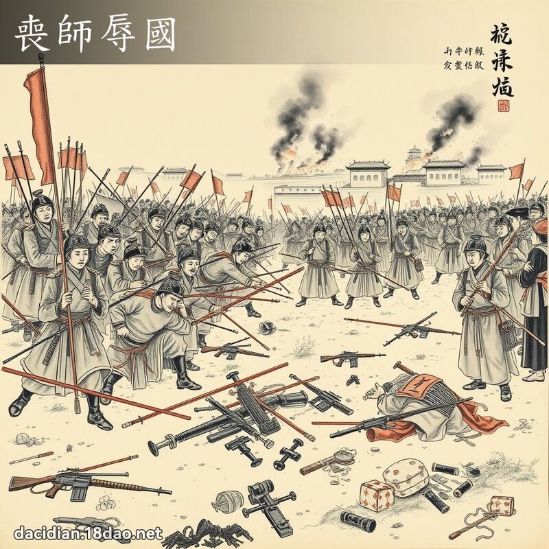 丧师辱国 - 中华成语配图