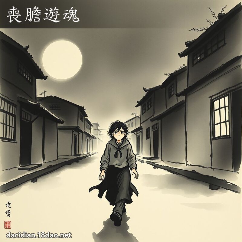 丧胆游魂 - 中华成语配图