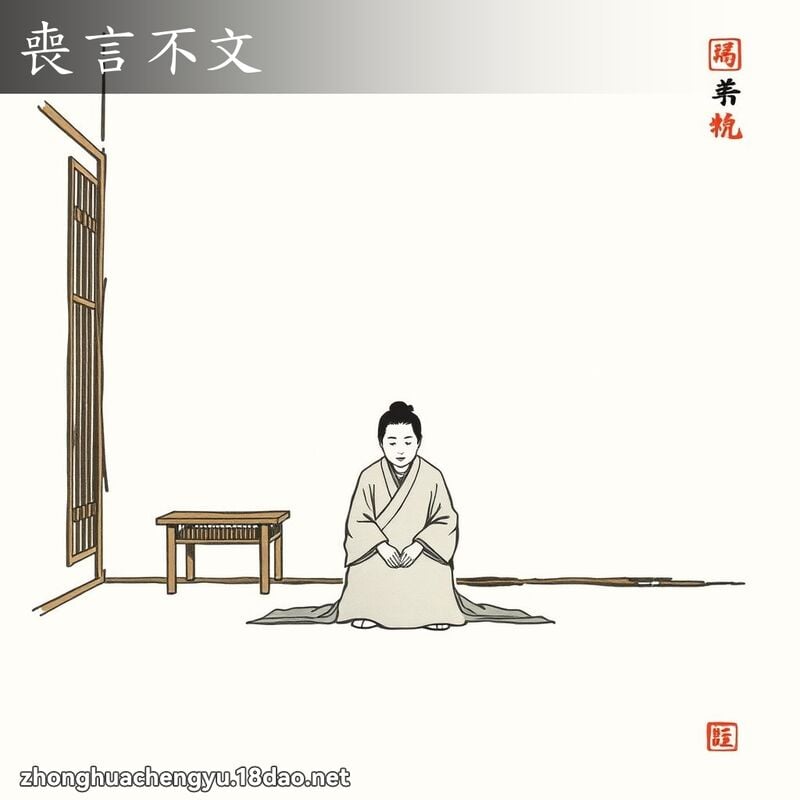 喪言不文 配图