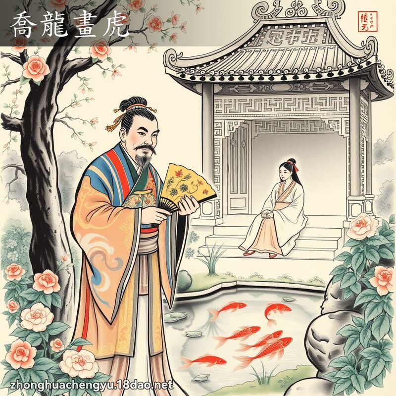 喬龍畫虎 配图
