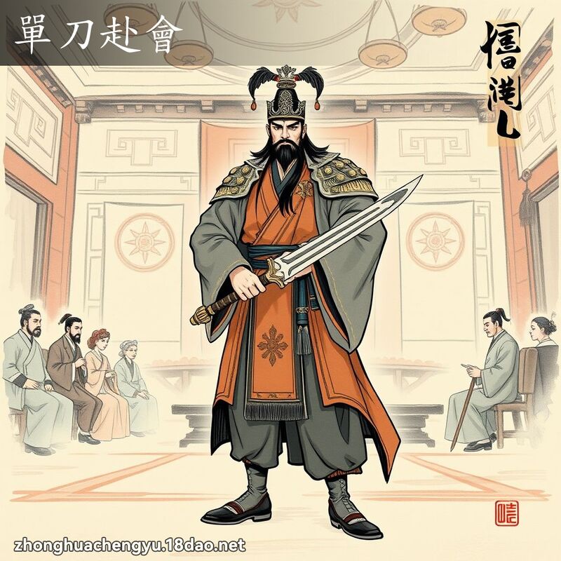 單刀赴會 配图