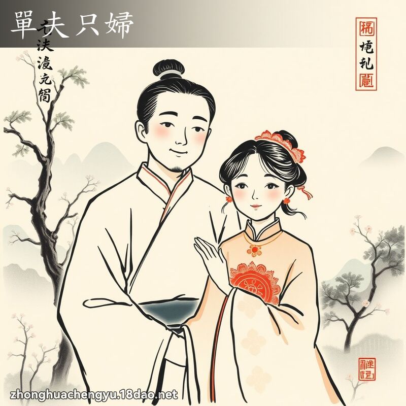 單夫只婦 配图