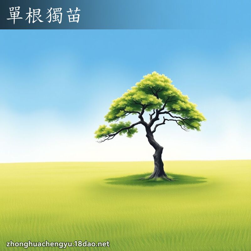 單根獨苗 配图