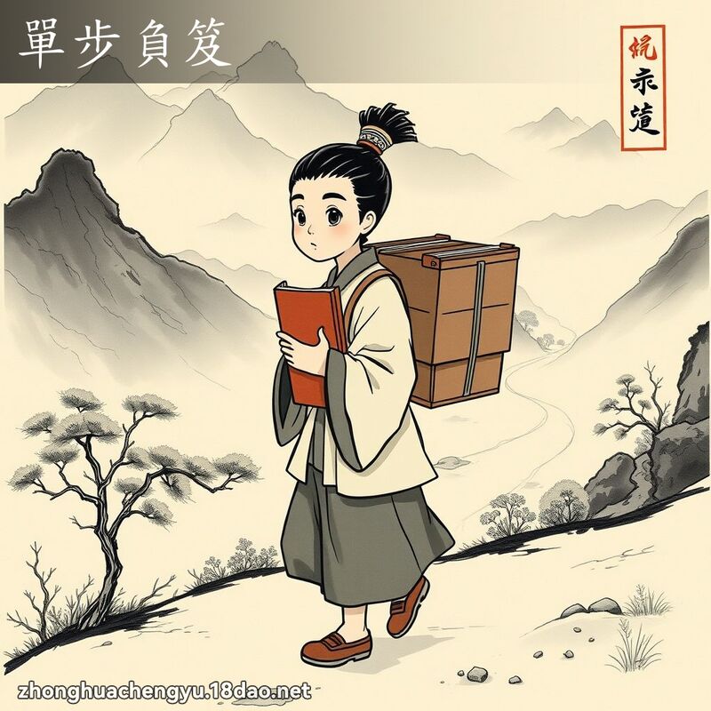 單步負笈 配图