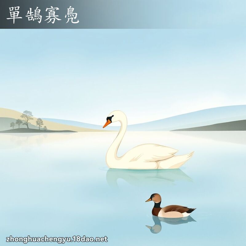 單鵠寡鳧 配图