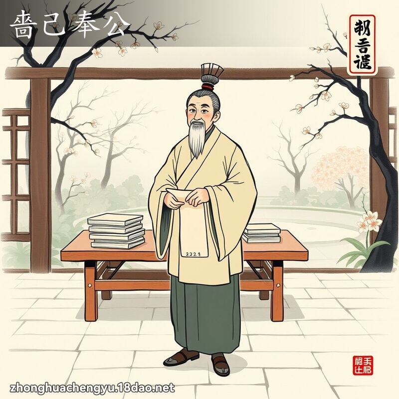 嗇己奉公 配图