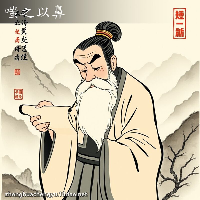 嗤之以鼻 配图