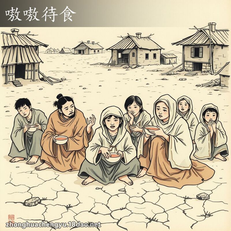 嗷嗷待食 配图