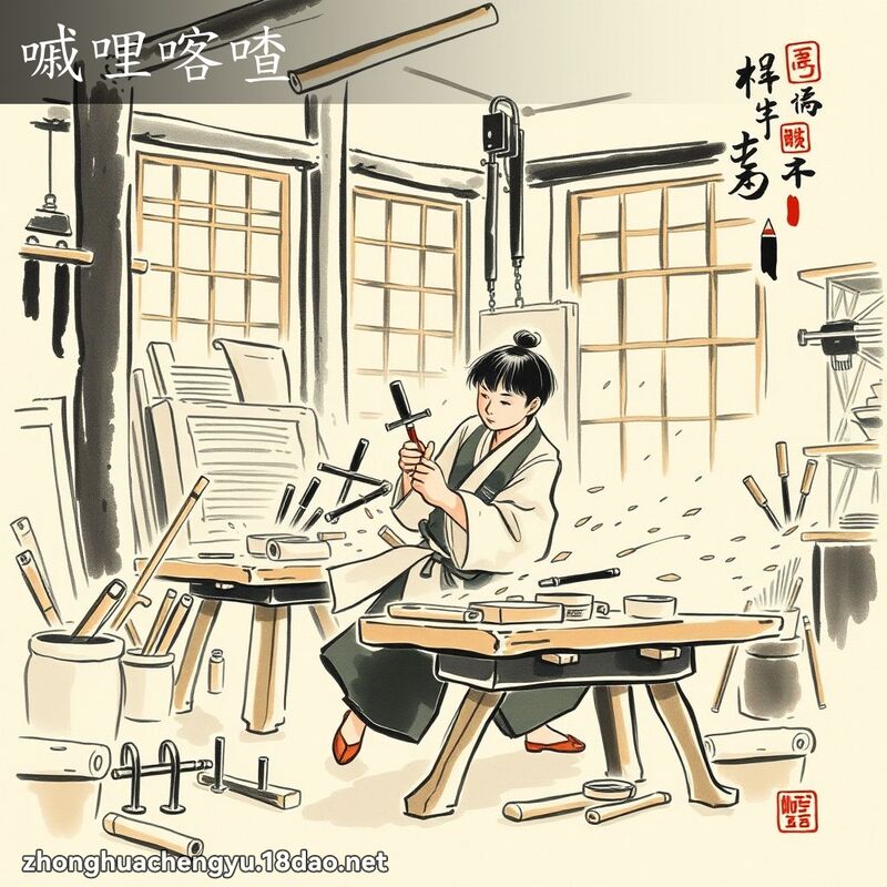 嘁哩喀喳 配图