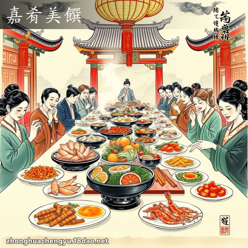 嘉肴美饌 - 中華成語配圖