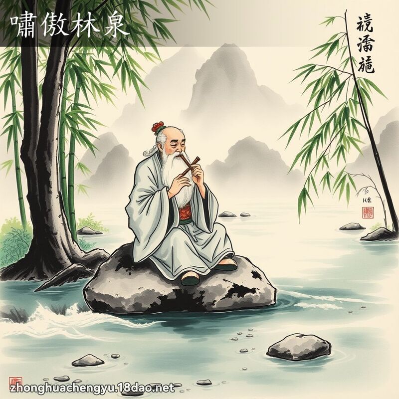 嘯傲林泉 配图