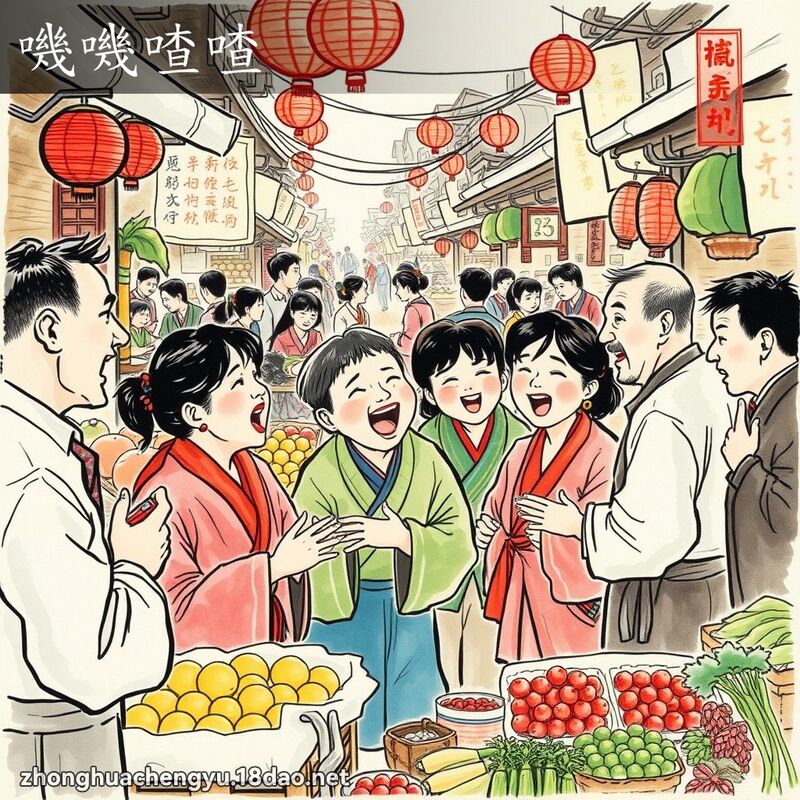 嘰嘰喳喳 配图
