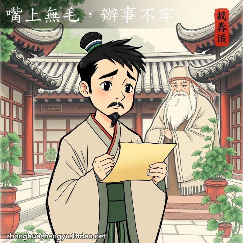 嘴上無毛,辦事不牢 配图