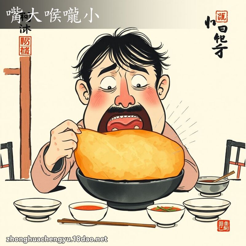 嘴大喉嚨小 配图