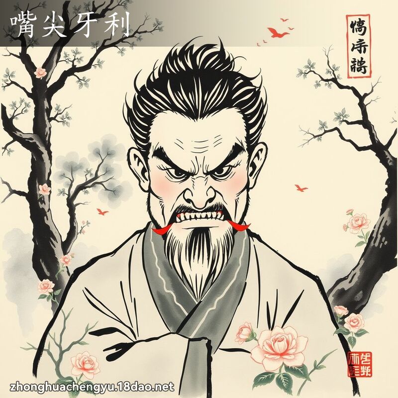 嘴尖牙利 配图