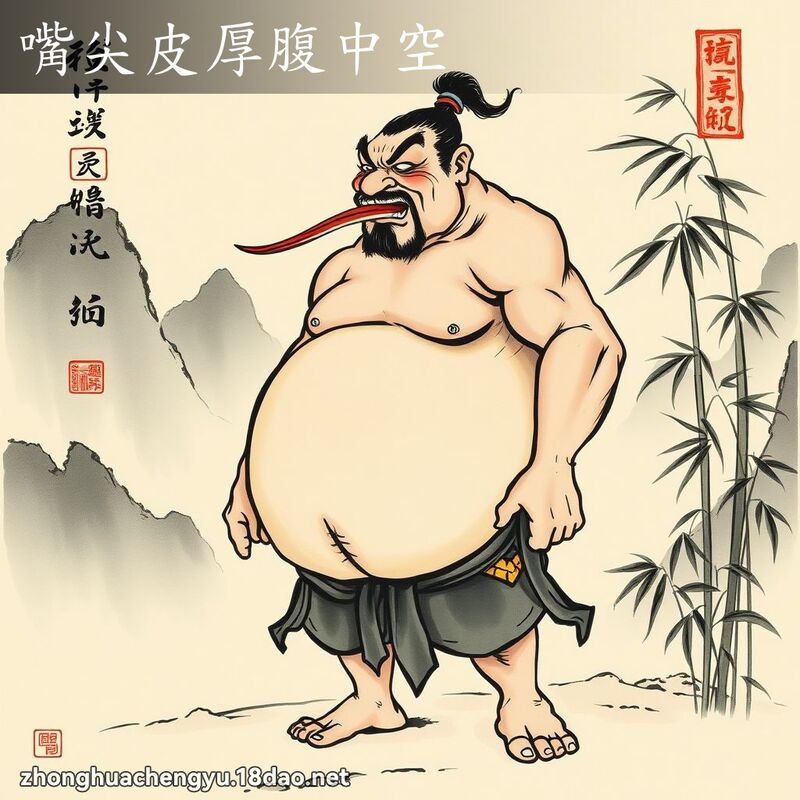 嘴尖皮厚腹中空 配图