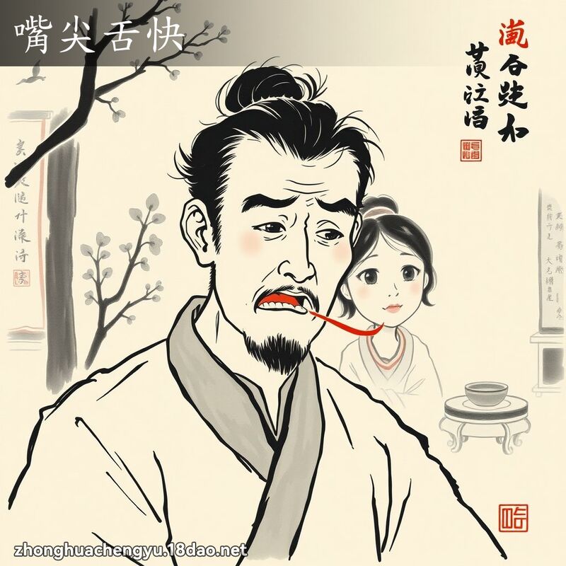 嘴尖舌快 配图