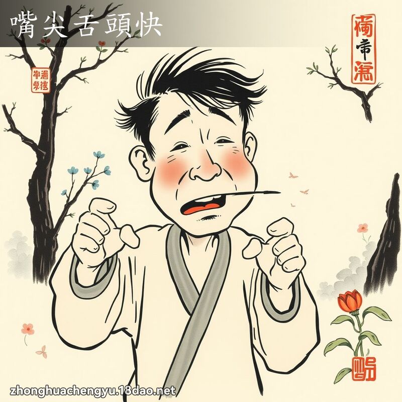 嘴尖舌頭快 配图