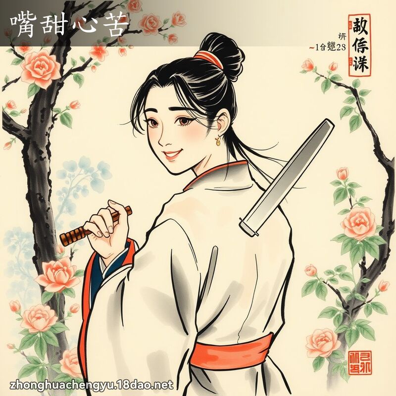 嘴甜心苦 配图