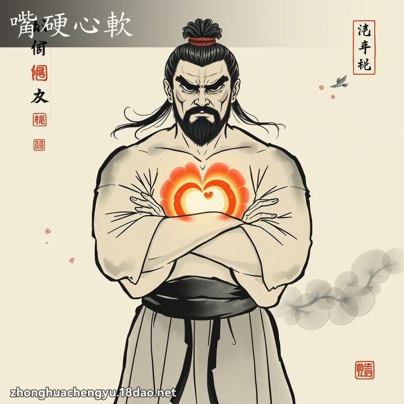 嘴硬心軟 配图