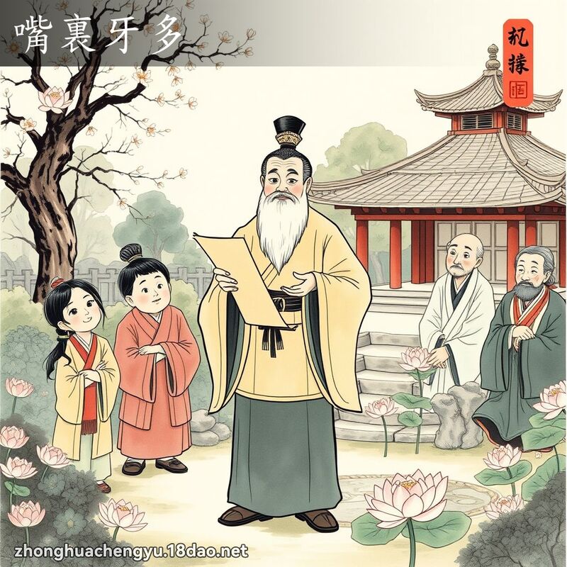 嘴裏牙多 配图